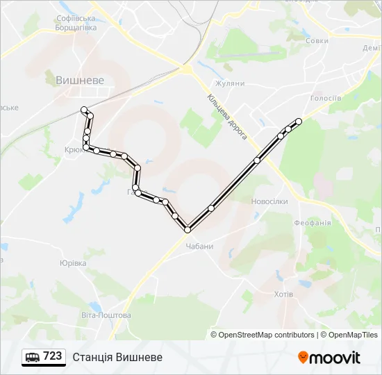 723 Shuttle Line Map
