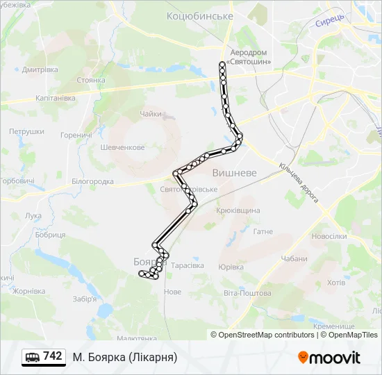 742 Shuttle Line Map