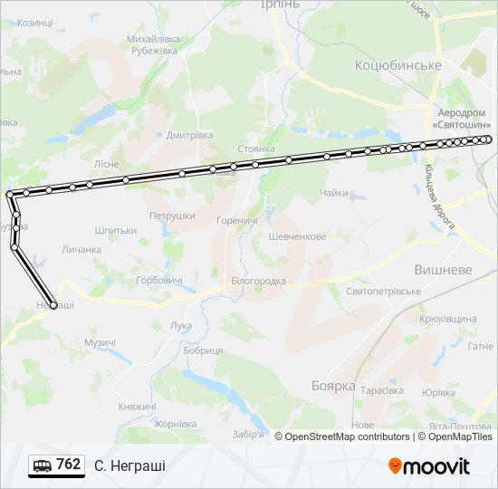 762 shuttle Line Map