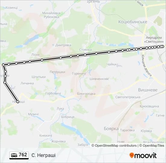 762 Shuttle Line Map
