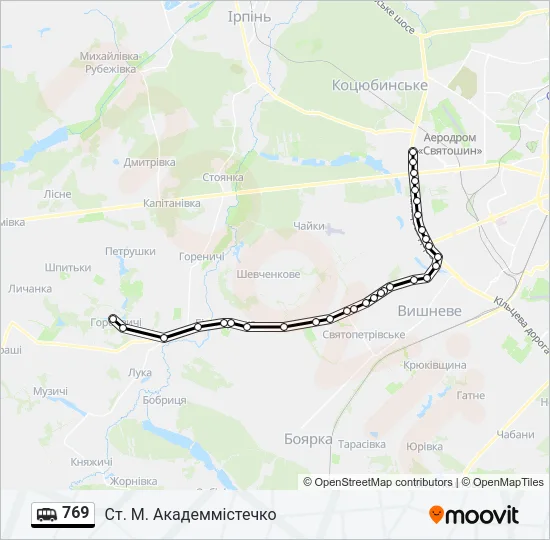 769 Shuttle Line Map