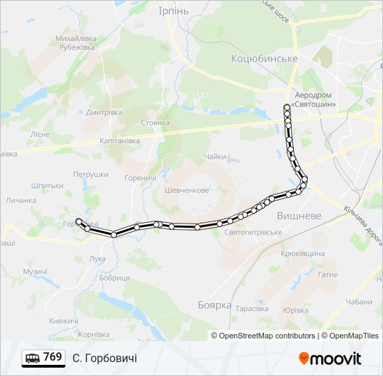 769 shuttle Line Map