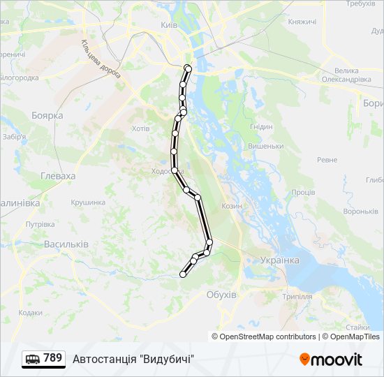 789 shuttle Line Map