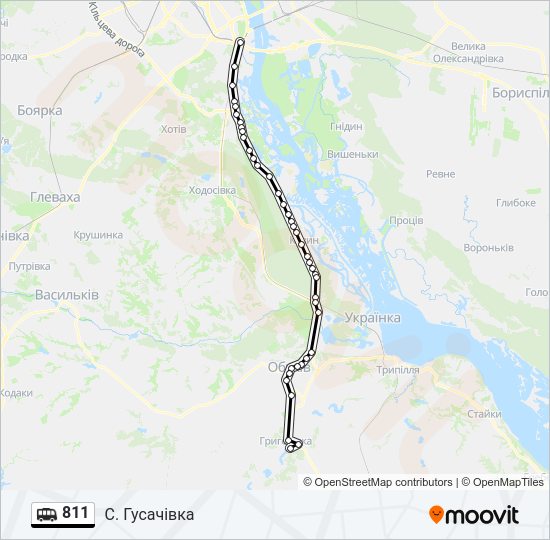 811 Shuttle Line Map