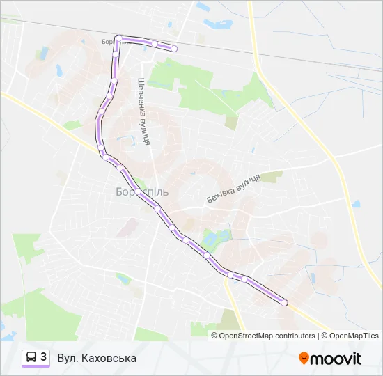 3 Bus Line Map