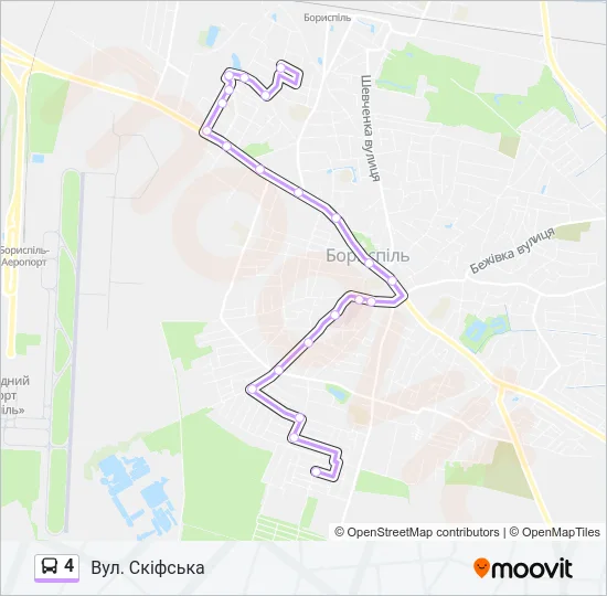 4 Bus Line Map