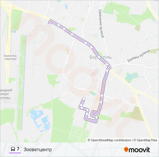 7 Bus Line Map