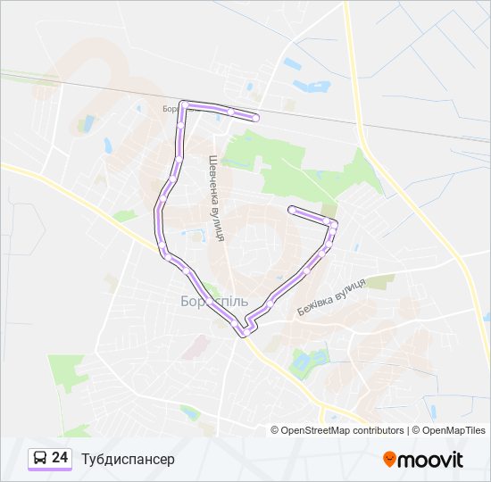 24 bus Line Map