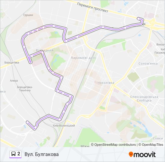 2 bus Line Map