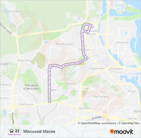 32 Bus Line Map