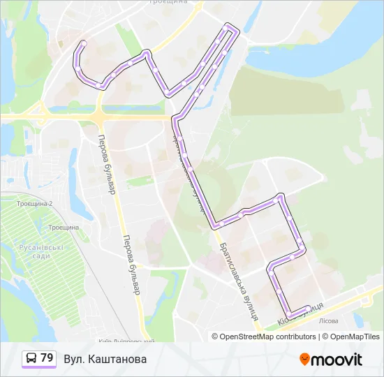 79 Bus Line Map