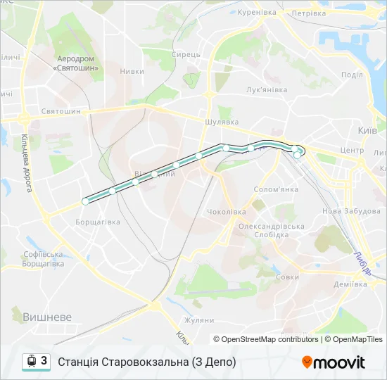 3 Light Rail Line Map