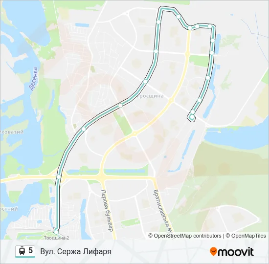 5 Light Rail Line Map