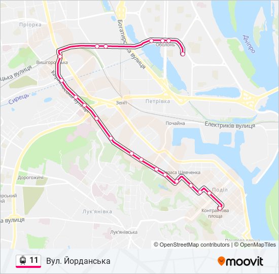 11 light rail Line Map