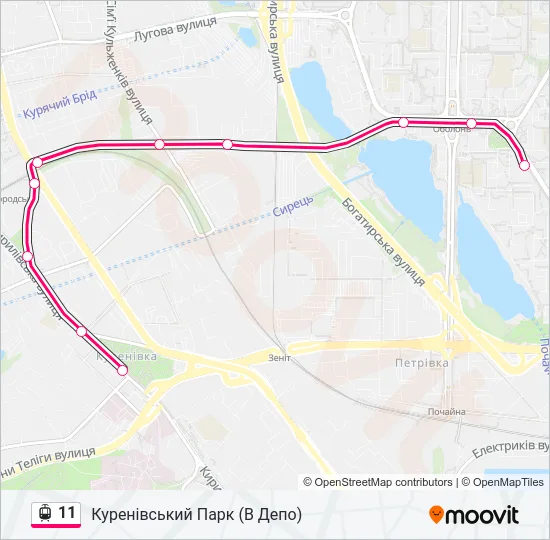 11 Light Rail Line Map