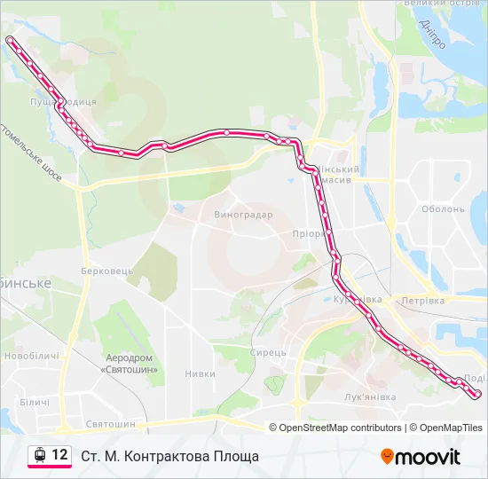 12 Light Rail Line Map