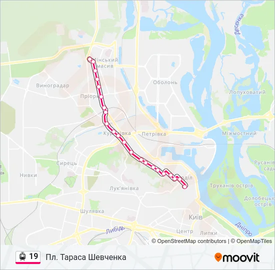 19 Light Rail Line Map