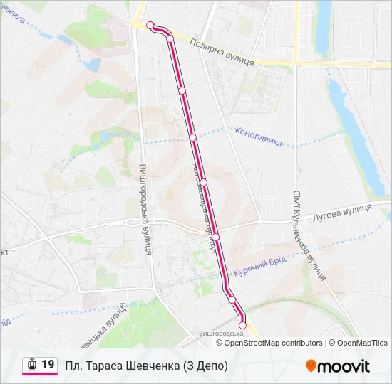 19 Light Rail Line Map