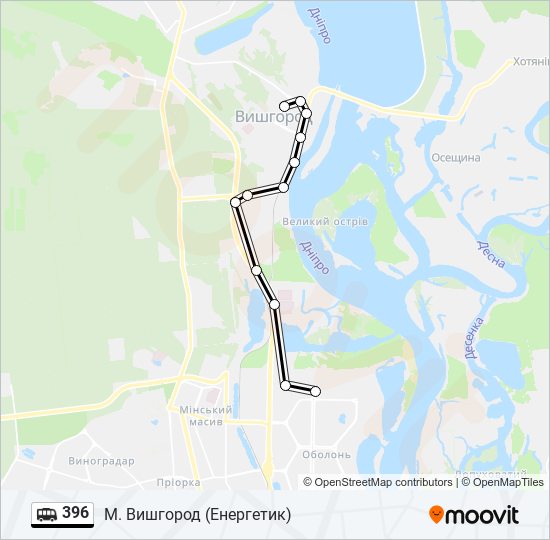 396 shuttle Line Map