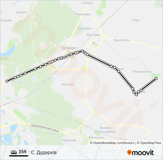 359 Shuttle Line Map