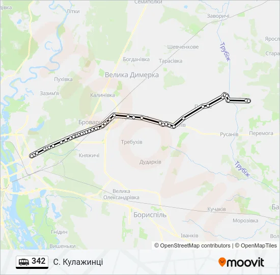 342 Shuttle Line Map