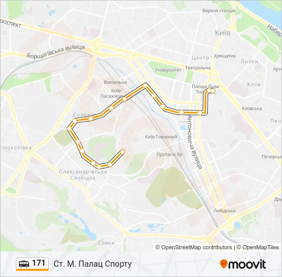 171 Shuttle Line Map