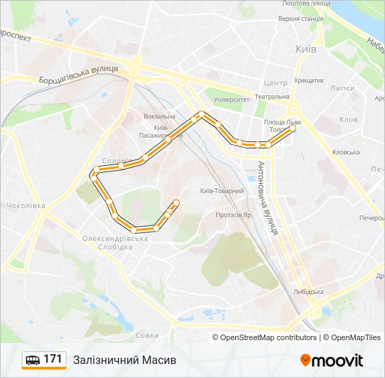 171 Shuttle Line Map