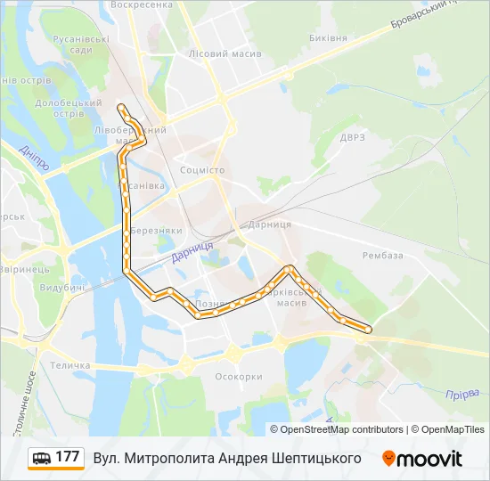 177 Shuttle Line Map