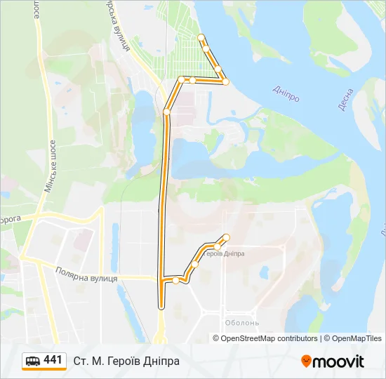 441 Shuttle Line Map