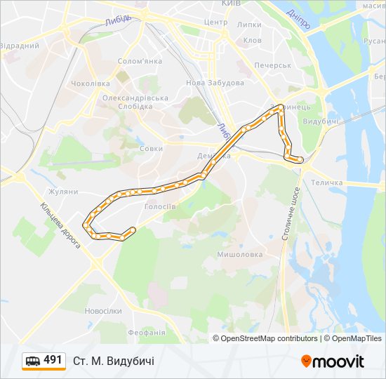 491 shuttle Line Map