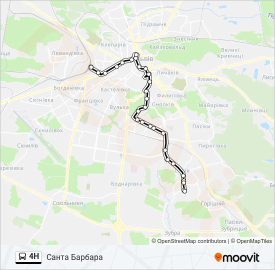 4H bus Line Map