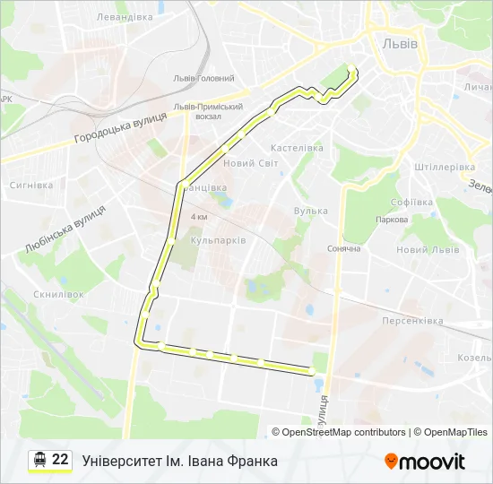  22: карта маршрута