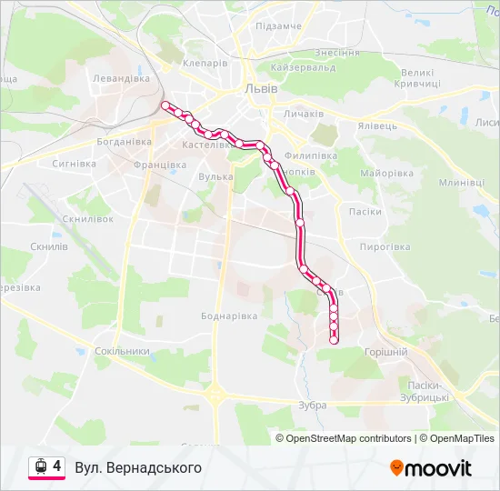 4 Light Rail Line Map