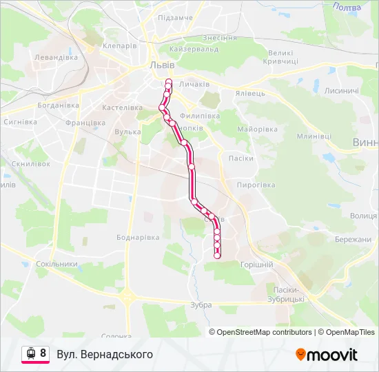 8 Light Rail Line Map