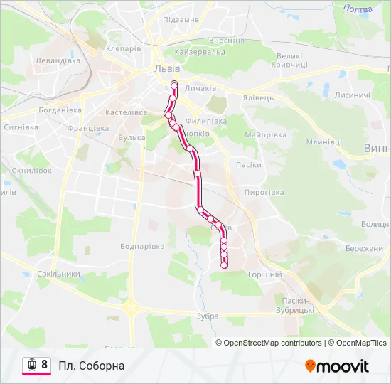 8 Light Rail Line Map