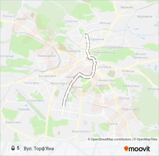 5 Light Rail Line Map