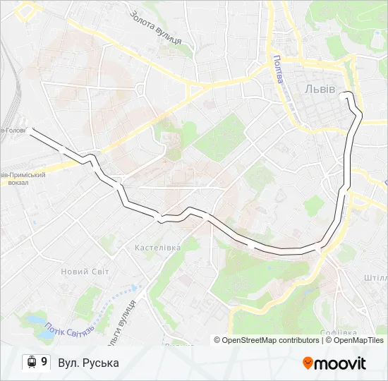9 Light Rail Line Map