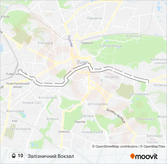 10 Light Rail Line Map