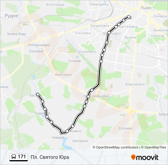 171 Bus Line Map