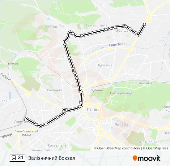 31 Bus Line Map