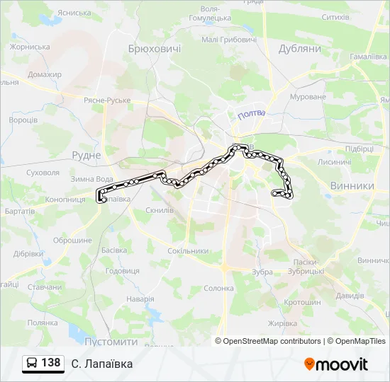 138 Bus Line Map