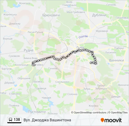 138 Bus Line Map
