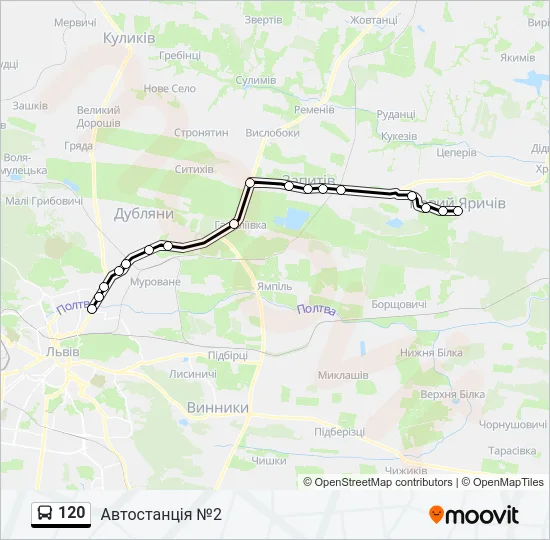 120 Bus Line Map