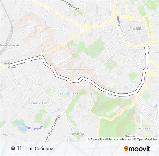 11 Light Rail Line Map