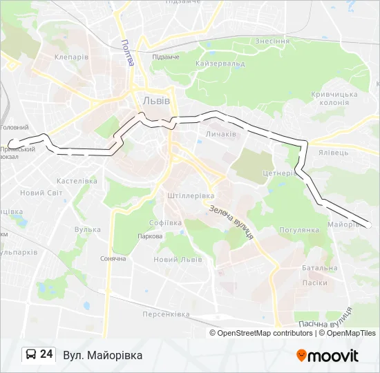 24 Bus Line Map