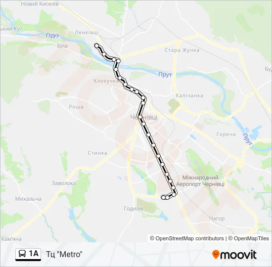 1A Bus Line Map