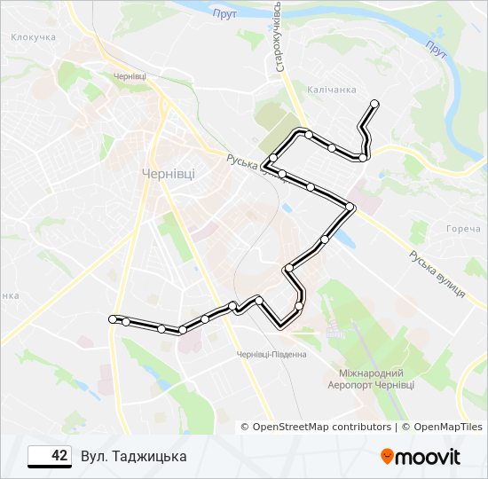 42 bus Line Map