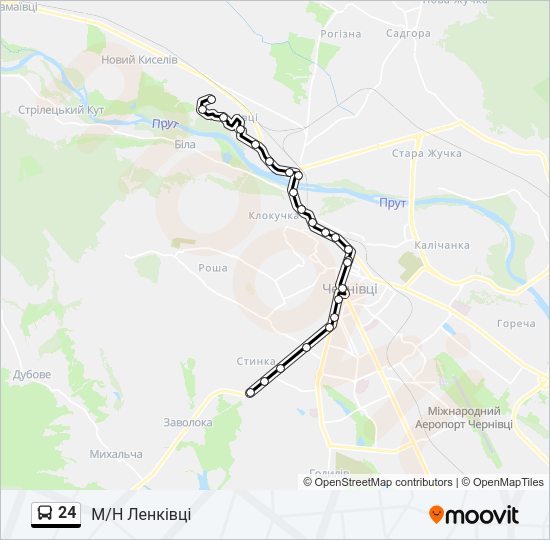 24 Bus Line Map