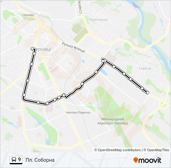 9 Bus Line Map