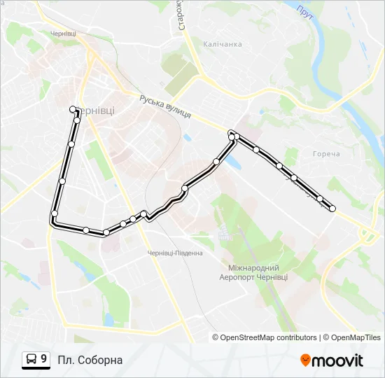 9 Bus Line Map